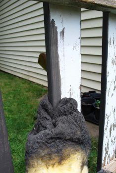 Painting Fence With Painters Mitt