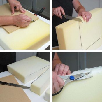 Cutting Foam To Size For Footstool