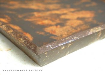 Faux Iron Rusted Tray
