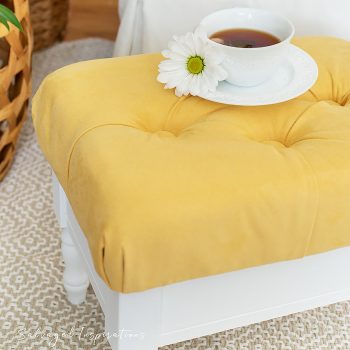 How To Create A Tufted Foot Stool IG