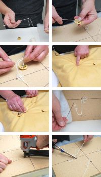 How To Create Tufted Buttons on Upholstery Projects