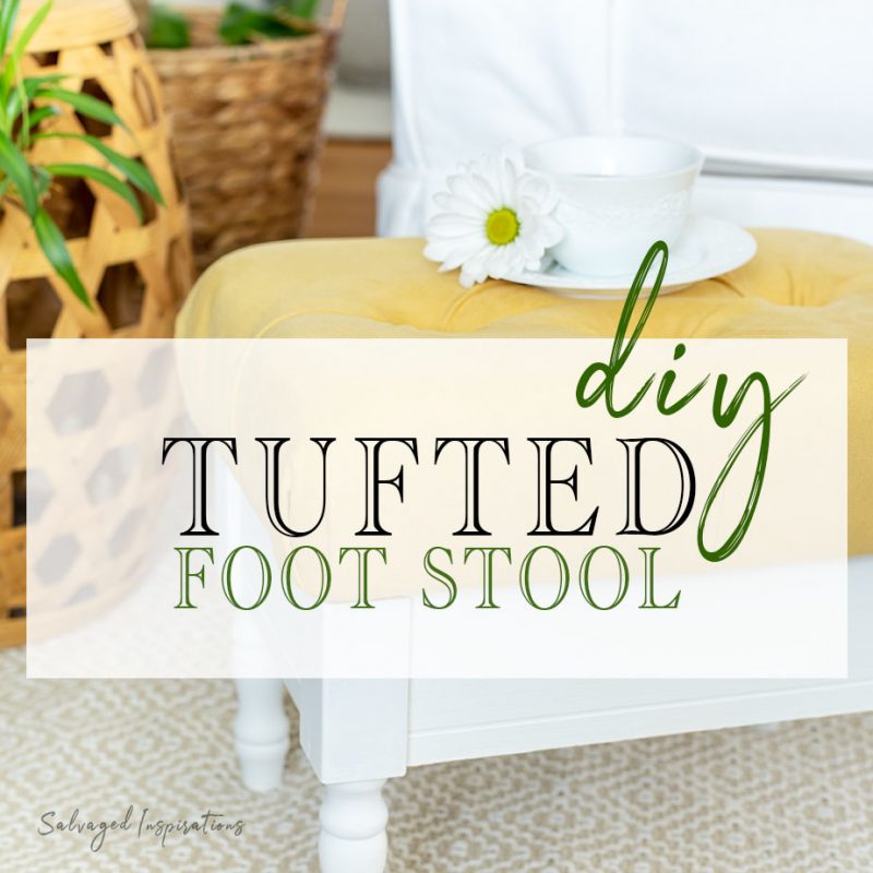Tufted Foot Stool Makeover txt