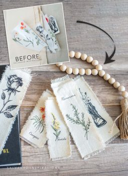 Before and After DIY Bookmarks