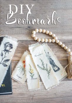 Close Up of Botanical Bookmarks