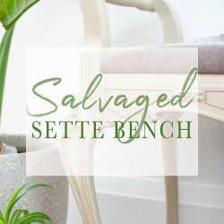 Salvaged Settee Bench SI Intro