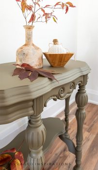 Entry Table Painted in Hampton Olive
