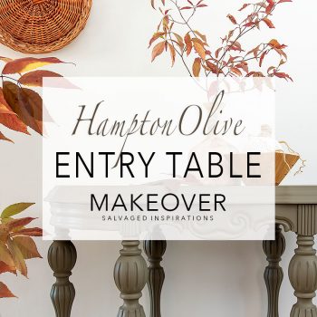 Hampton Olive Entry Table Makeover txt