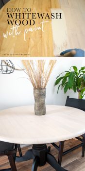 How To Whitewash Wood With Paint PIN