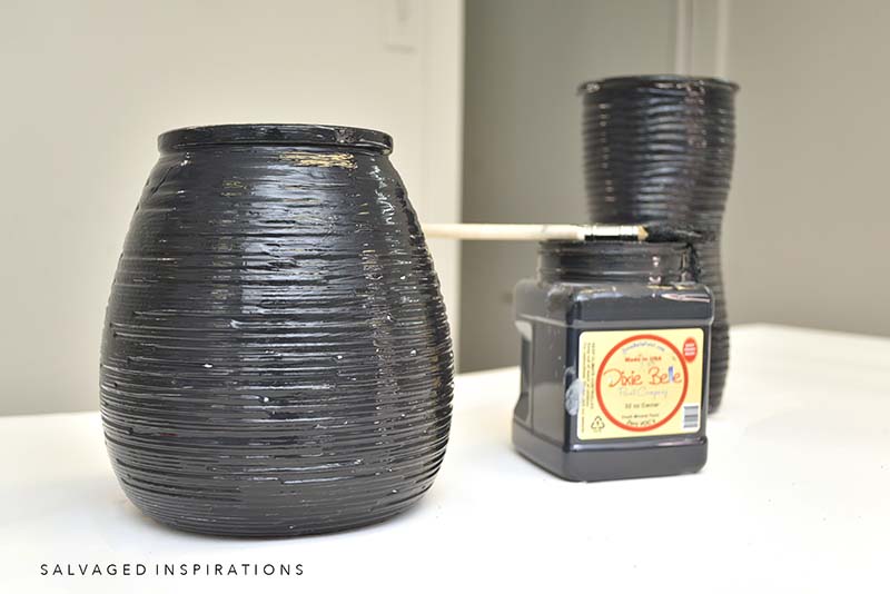 Painting Vase in Caviar Black