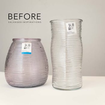 Thrift Store Glass Jars Before