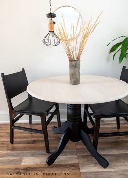 Whitewashed Dining Table with Chairs