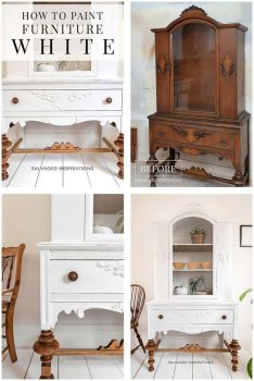 How To Paint Furniture White Collage