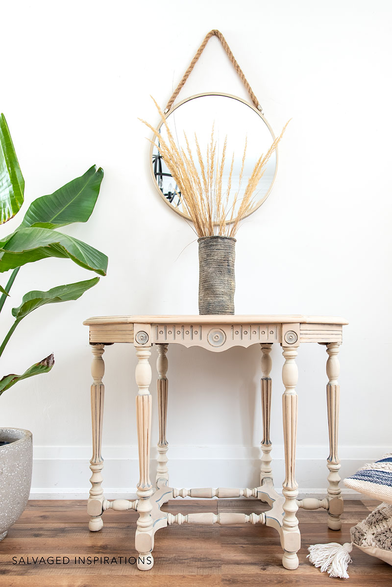 RAW WOOD TABLE MAKEOVER
