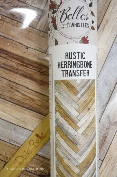 Rustic Herringbone Transfer