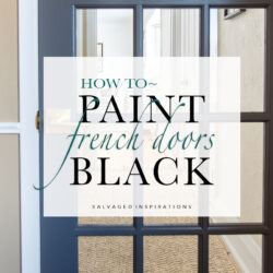 How To Paint French Doors Black PIN