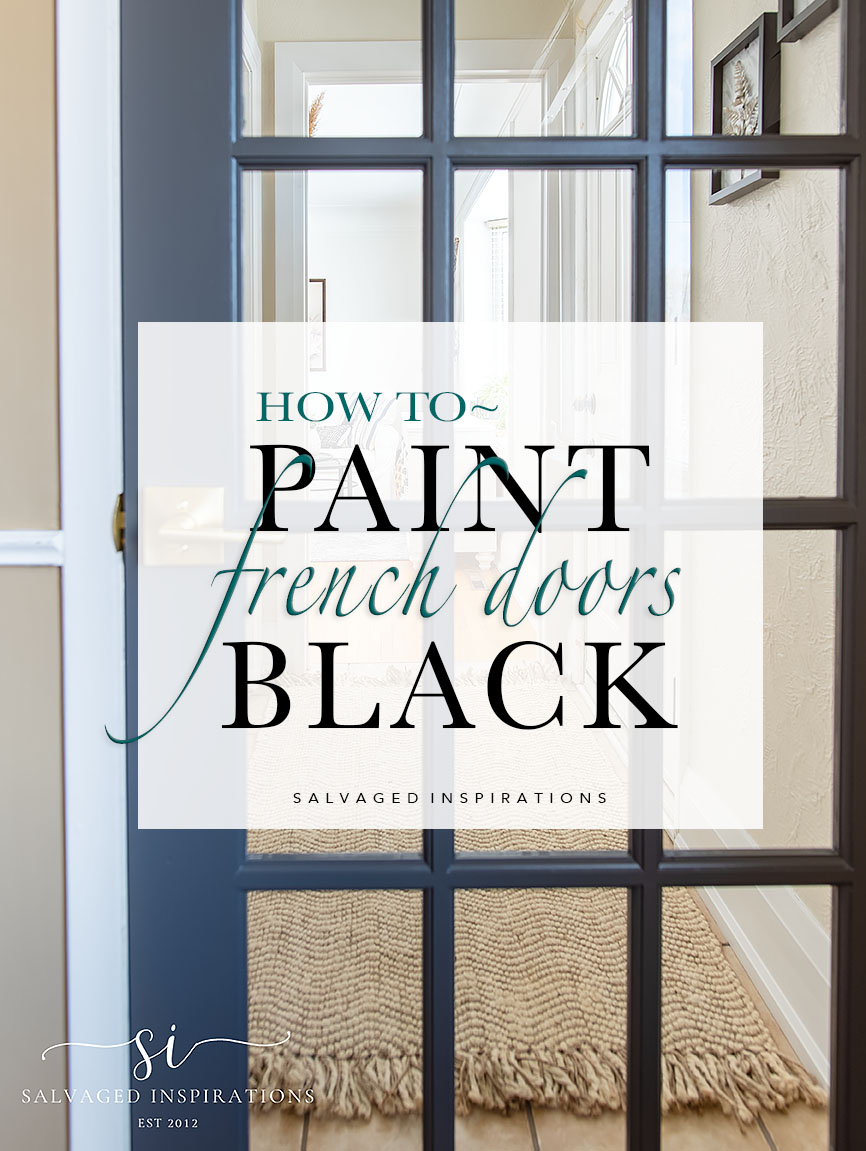 How To Paint French Doors Black PIN
