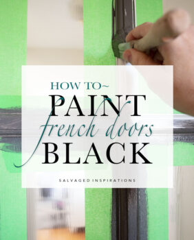 How To Paint French Doors Black Tutorial