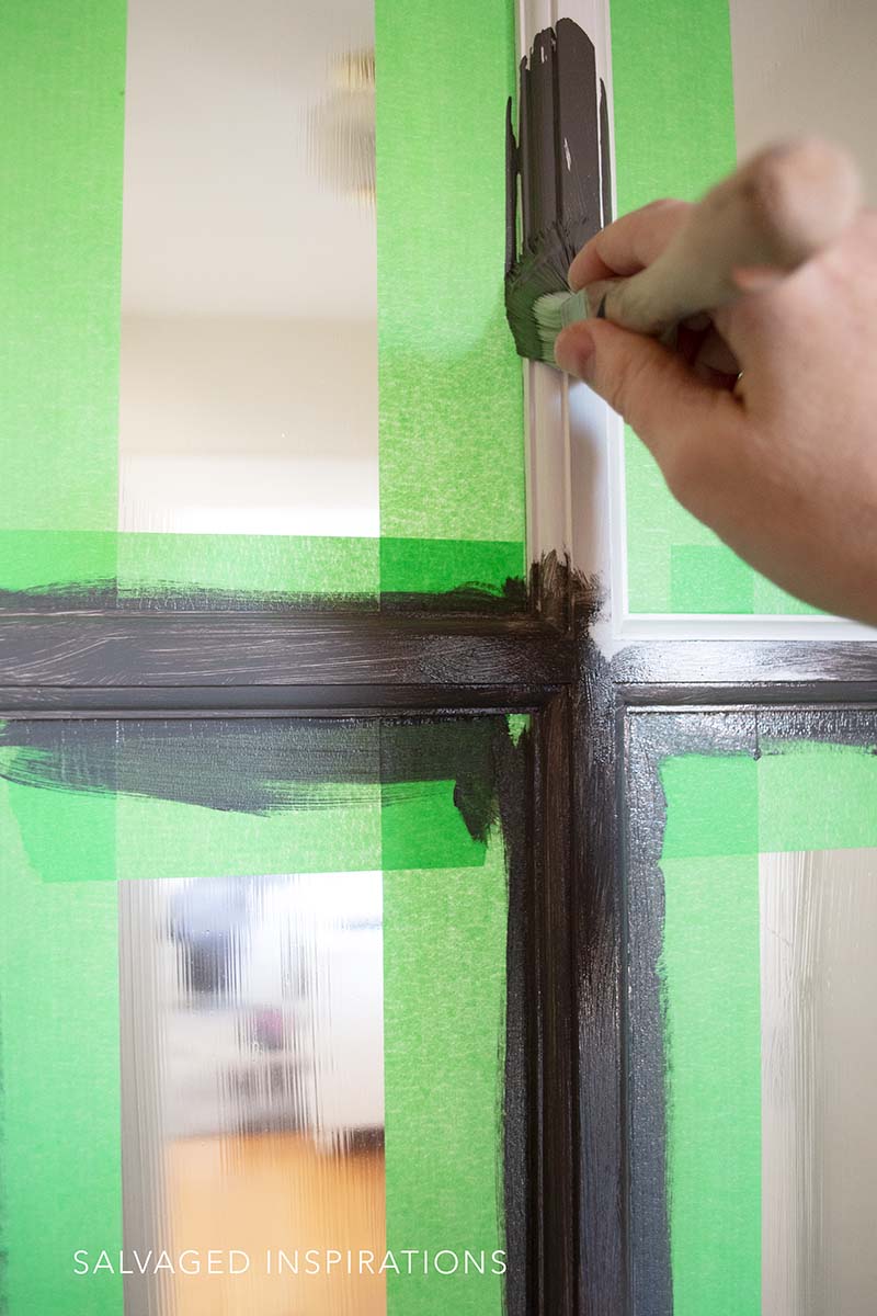 How To Paint French Doors Black