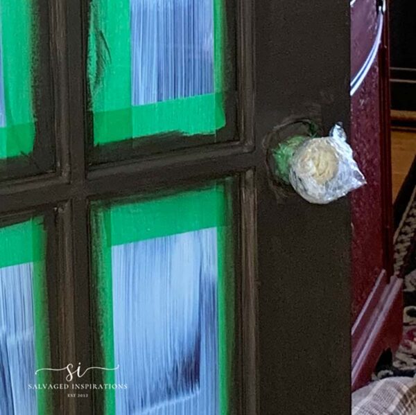 Painting French Doors Black Entryway Makeover Salvaged Inspirations