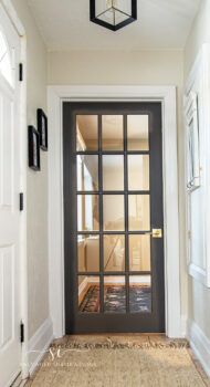 'entryway Black Painted French Door