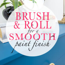 Brush And Roll For A Smooth Paint Finish