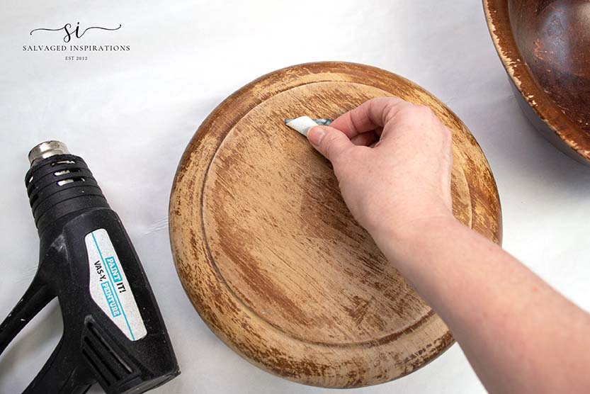 Removing Tags from Wood Bowl