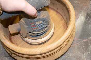Sanding Wood Bowl