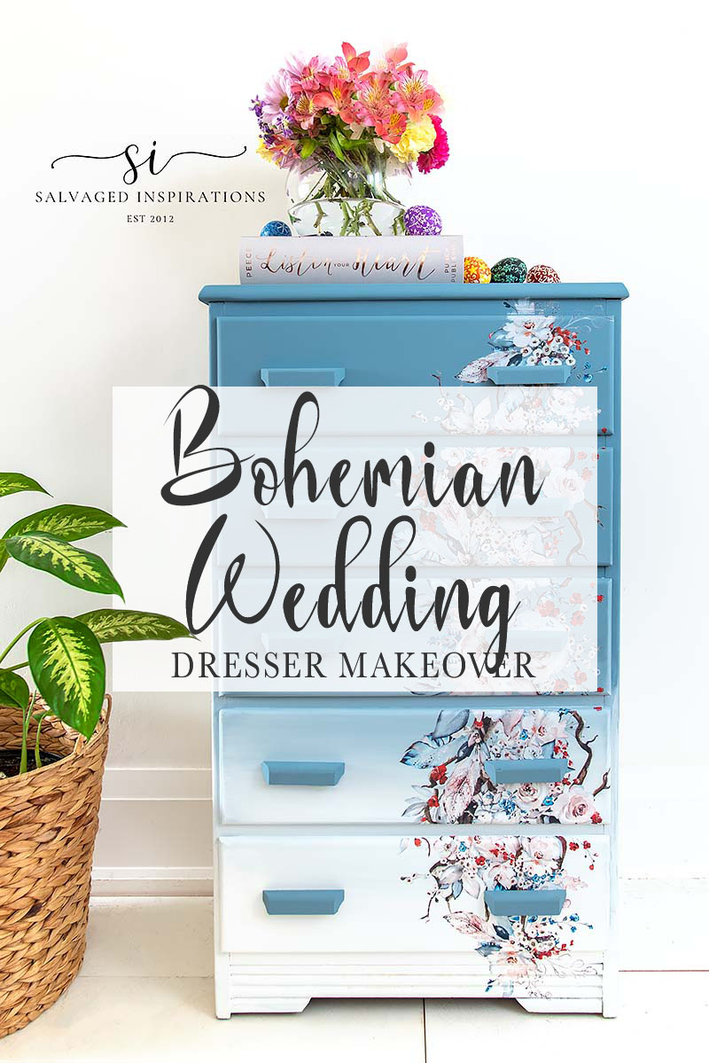 Bohemian Wedding Dresser Makeover PIN
