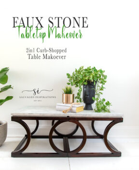 Faux Stone Table Makoever Salvaged Inspirations