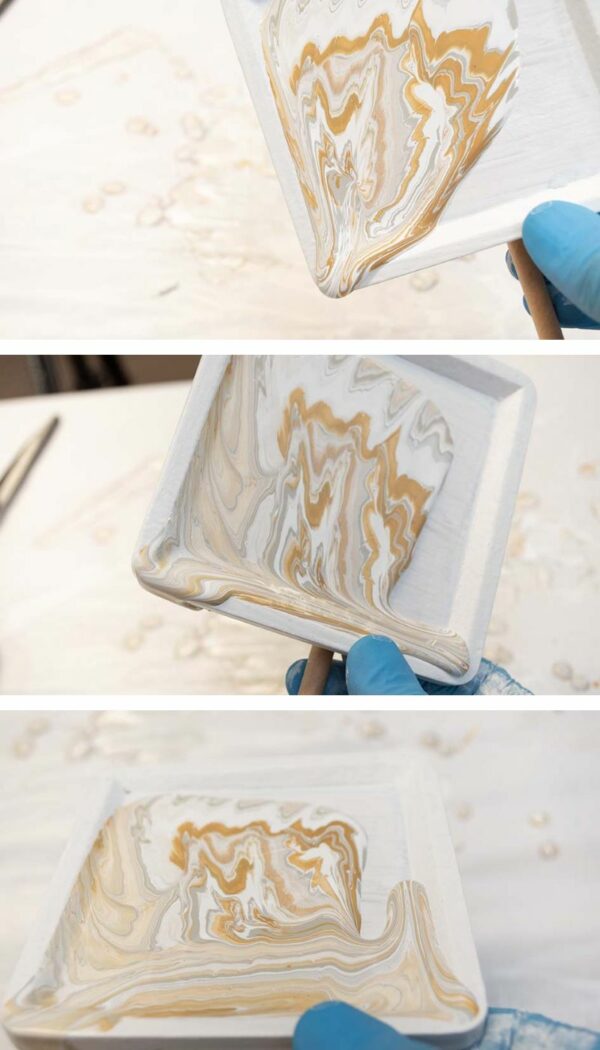 Paint Pouring For Beginners | DIY Marble Coasters - Salvaged Inspirations