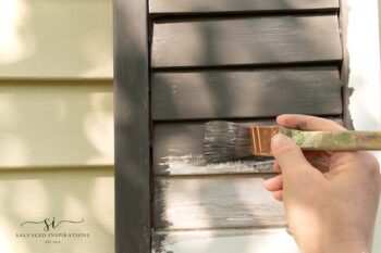 Painting Shutters with Brush
