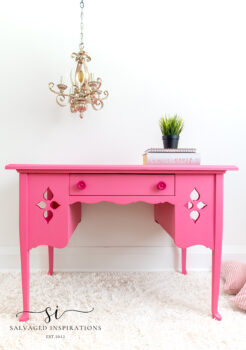 Barbie-Inspired Painted Thrift Desk
