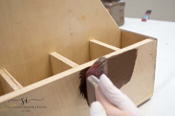 Painting Wood Box with Chocolate and Glaze