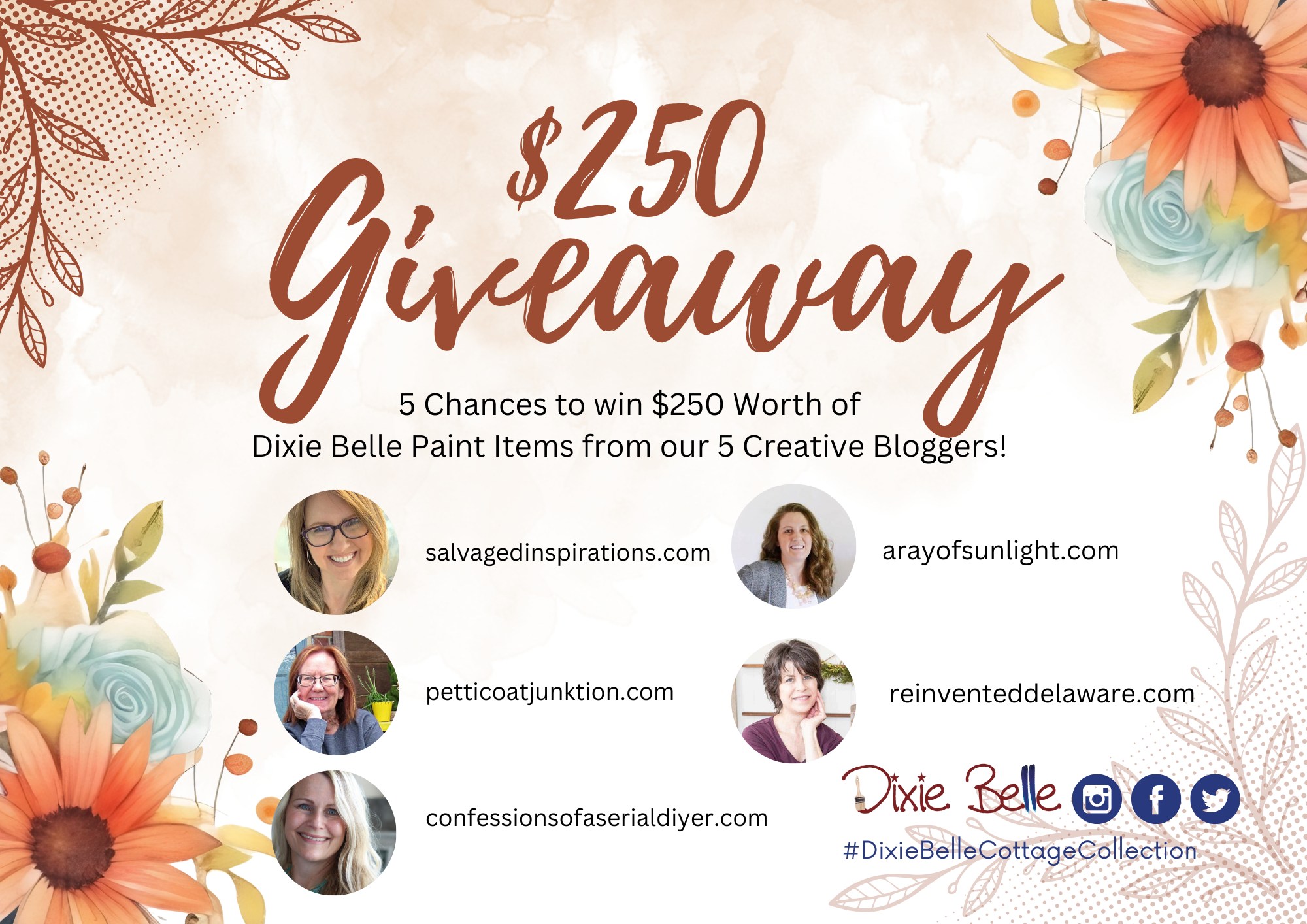 $250 Giveaway of Dixie Belle Products - Salvaged Inspirations