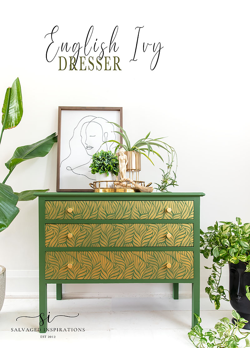 English Ivy Painted Dresser