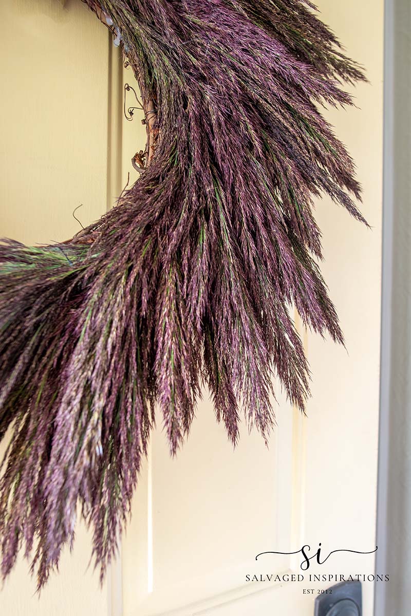 Purple Hues In Phragmite Reeds On Wreath