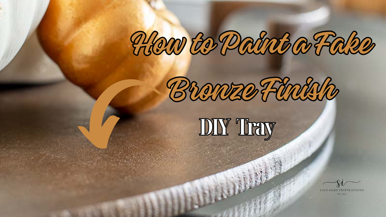 How To Paint A FAKE Bronze Finish