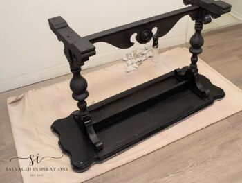 Base of Table Painted Black