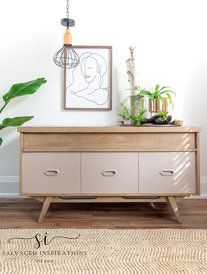 Front View Of Painted Cedar Chest in Faux Finish