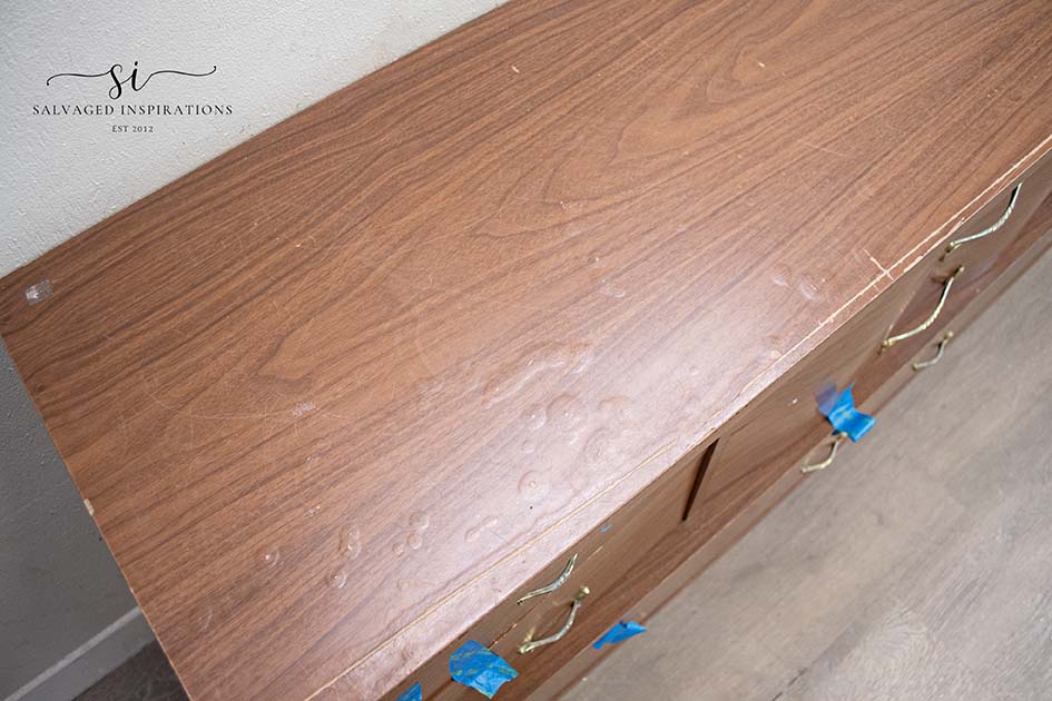 Bubbled Laminate on Dresser Top
