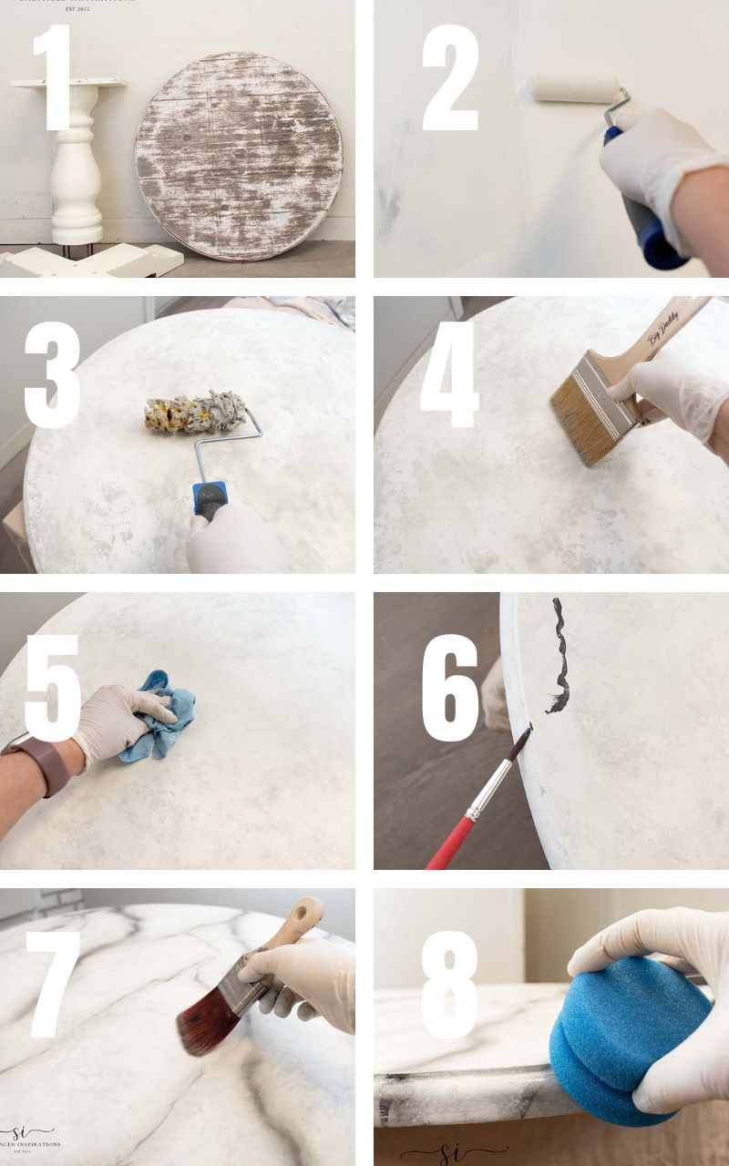 How To Paint A Faux Marble Finish