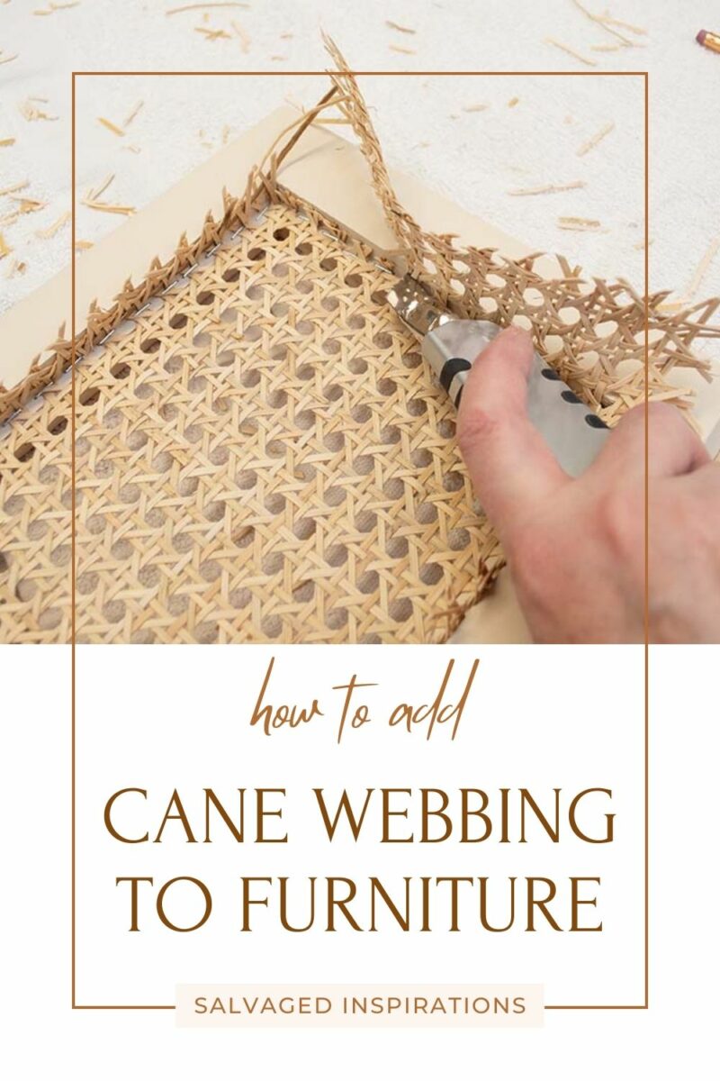 how to add cane webbing to furniture