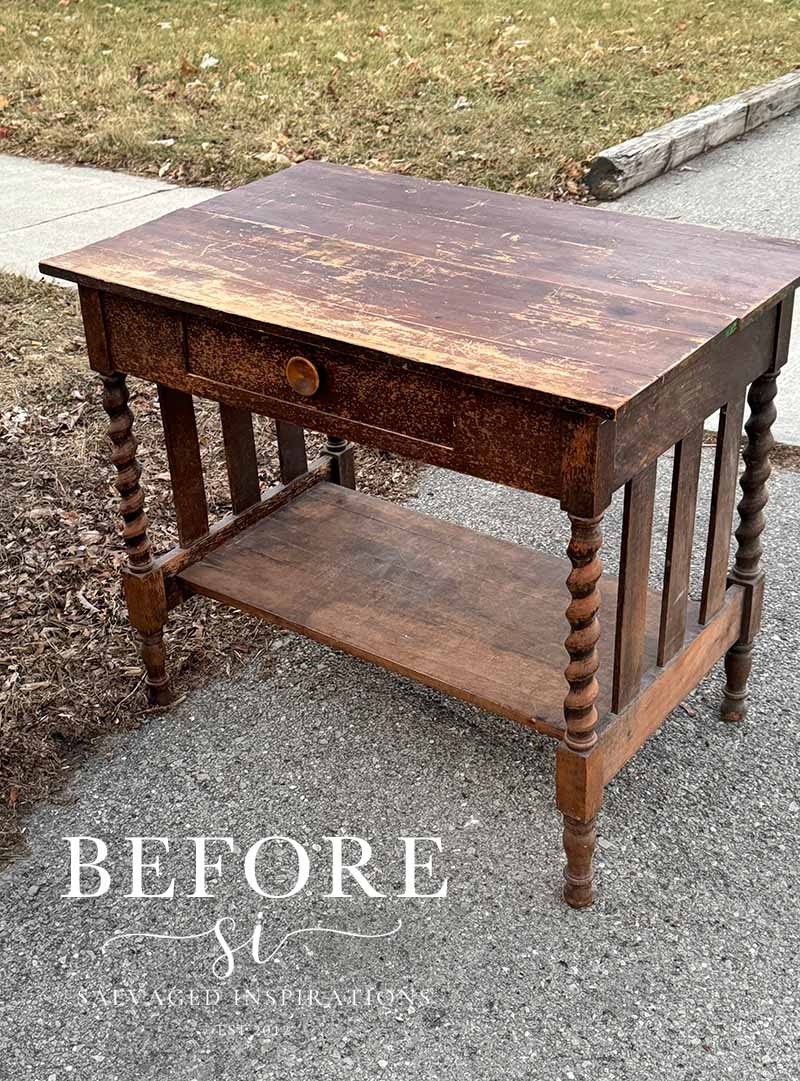 Curb Antique Table Before