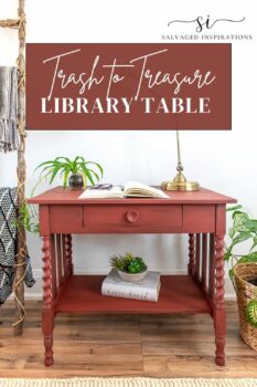 SALVAGED INSPIRATIONS Library Table PIN