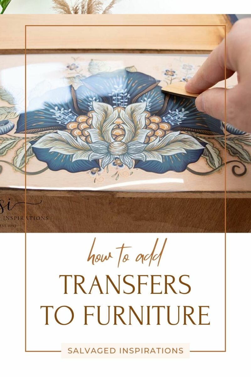 how to add transfers to furniture