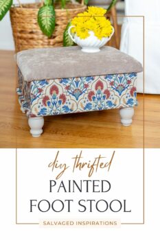 DIY Painted Foot Stool PIN