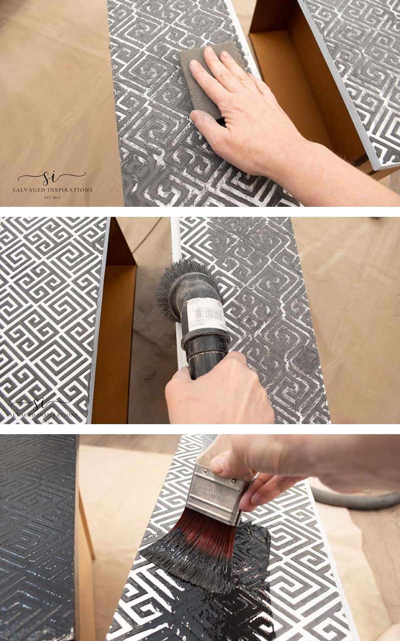 Painting A Raised Stencil Design in One Color