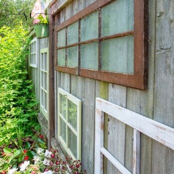 Side View of Farm Window French Decor
