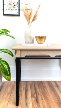 Painted And Stained Side Table