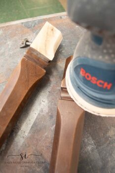 Sanding Wood Table Legs